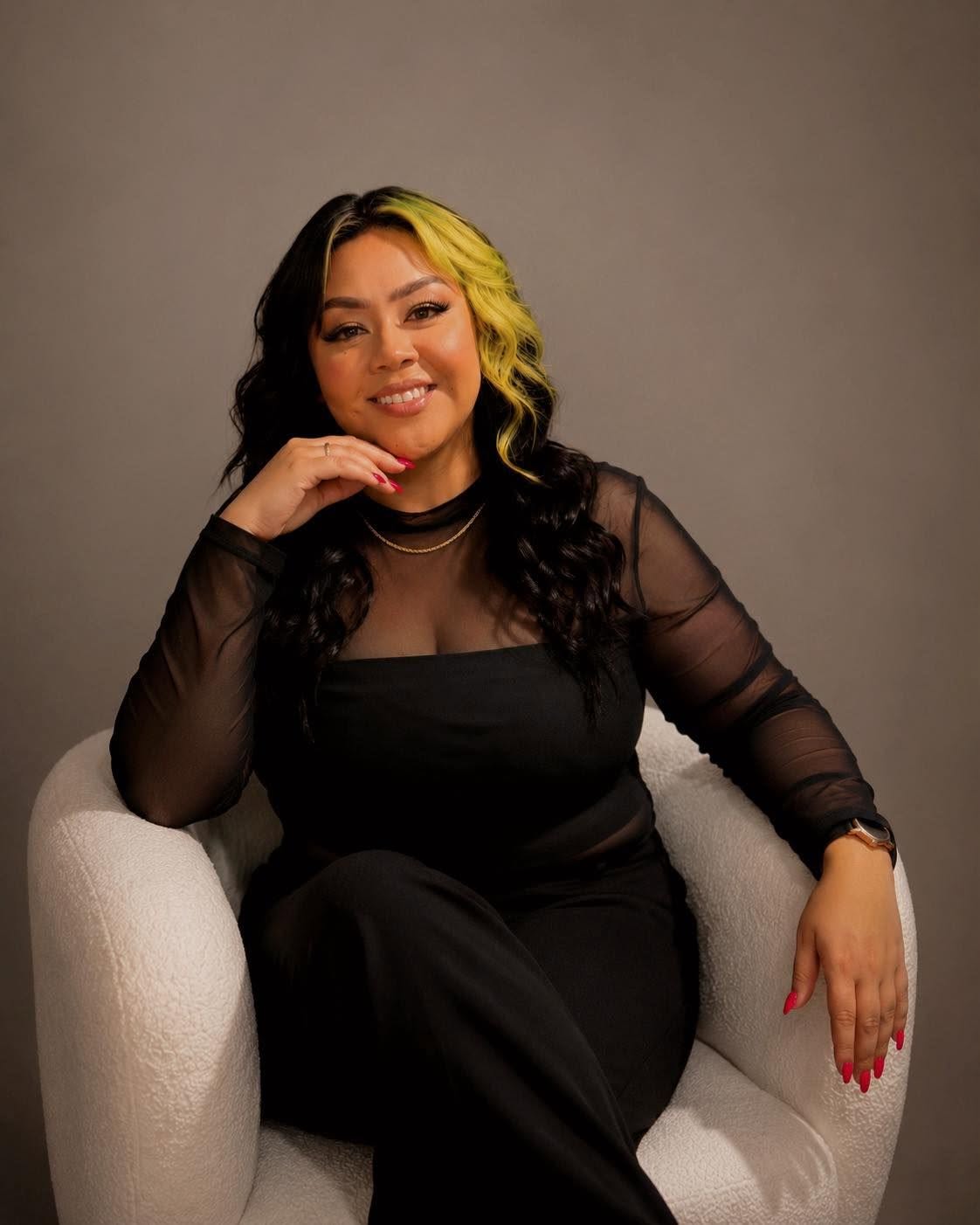 Aida, nail artist and permanent jewelry provider